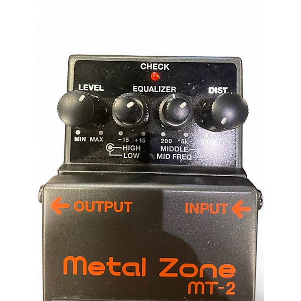 Used BOSS MT2 Metal Zone Distortion Effect Pedal