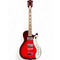 Used Silvertone Jupiter 1423 red sparkle Solid Body Electric Guitar thumbnail