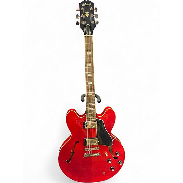Used Epiphone ES335 cherry red Hollow Body Electric Guitar