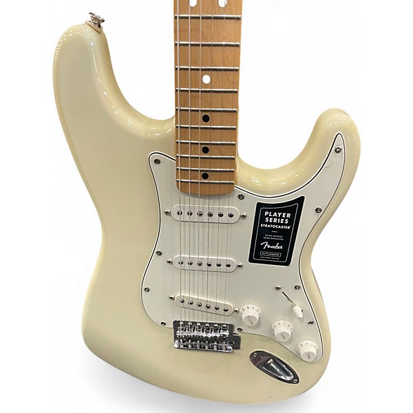Used Fender Player Stratocaster Cream Solid Body Electric Guitar