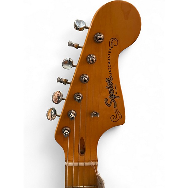 Used Squier Jazzmaster 40th Anniversary Seafoam Green Solid Body Electric Guitar