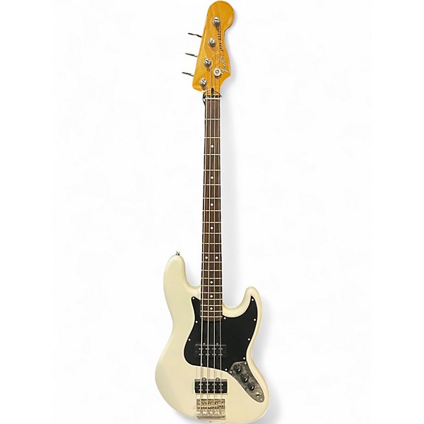 Used Fender Modern Player Jazz Bass Olympic White Electric Bass Guitar
