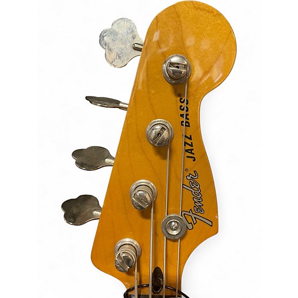 Used Fender Modern Player Jazz Bass Olympic White Electric Bass Guitar