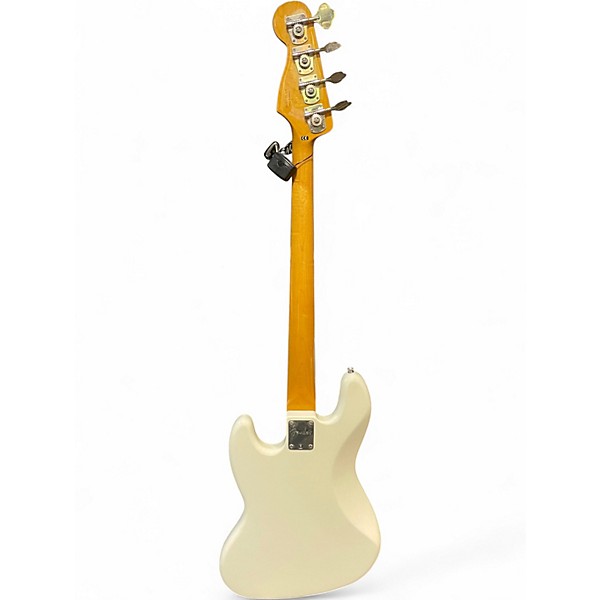 Used Fender Modern Player Jazz Bass Olympic White Electric Bass Guitar