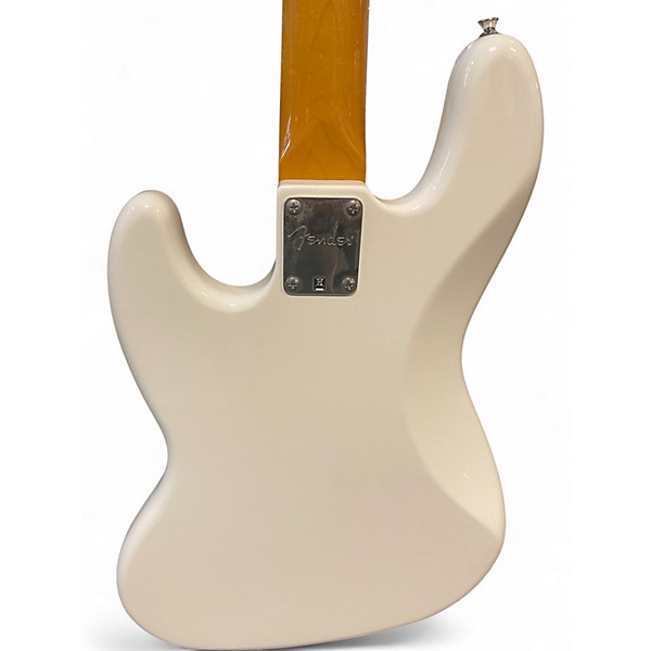 Used Fender Modern Player Jazz Bass Olympic White Electric Bass Guitar