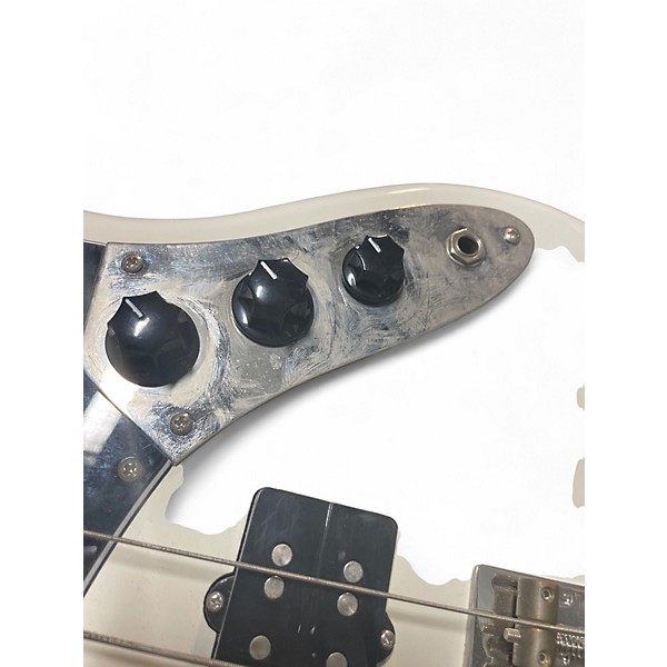 Used Fender Modern Player Jazz Bass Olympic White Electric Bass Guitar