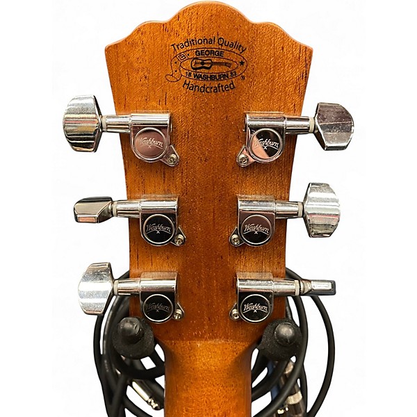 Used Washburn hg75seg Natural Acoustic Electric Guitar