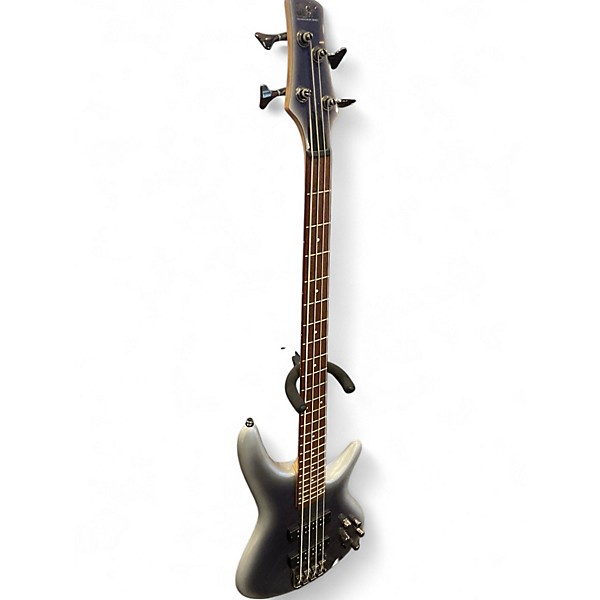 Used Ibanez SR300E Metallic Silver Burst Electric Bass Guitar