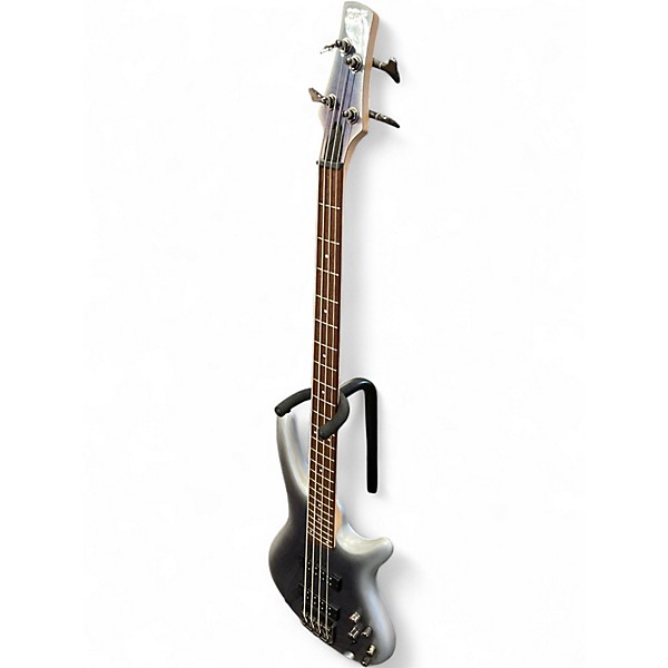 Used Ibanez SR300E Metallic Silver Burst Electric Bass Guitar