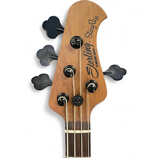 Used Sterling by Music Man Ray34 Purple Sparkle Electric Bass Guitar