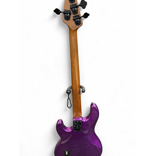 Used Sterling by Music Man Ray34 Purple Sparkle Electric Bass Guitar