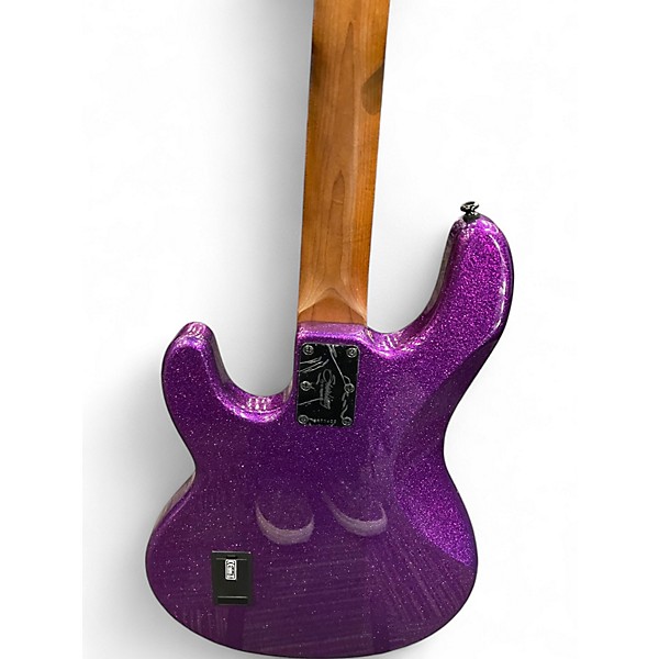 Used Sterling by Music Man Ray34 Purple Sparkle Electric Bass Guitar