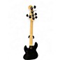 Used Squier Contemporary Active Jazz Bass HH V Black Electric Bass Guitar