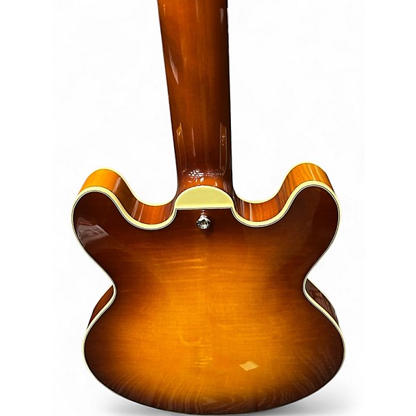 Used 2024 Eastman T484GB GOLDEN BROWN Hollow Body Electric Guitar