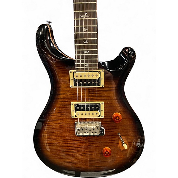 Used PRS SE Custom 24 2 Tone Sunburst Solid Body Electric Guitar
