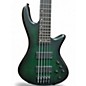 Used Schecter Guitar Research Stiletto Studio 5 String GREEN BURST Electric Bass Guitar