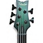 Used Schecter Guitar Research Stiletto Studio 5 String GREEN BURST Electric Bass Guitar