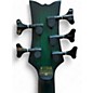 Used Schecter Guitar Research Stiletto Studio 5 String GREEN BURST Electric Bass Guitar