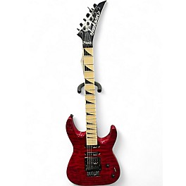 Used Jackson JS34Q Dinky QM TRANS RED Solid Body Electric Guitar