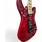 Used Jackson JS34Q Dinky QM TRANS RED Solid Body Electric Guitar