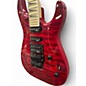 Used Jackson JS34Q Dinky QM TRANS RED Solid Body Electric Guitar