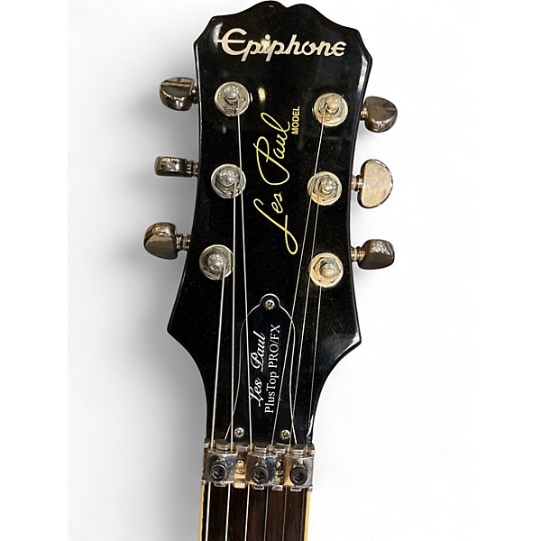 Used Epiphone les paul plus top pro fx Cherry Sunburst Solid Body Electric Guitar