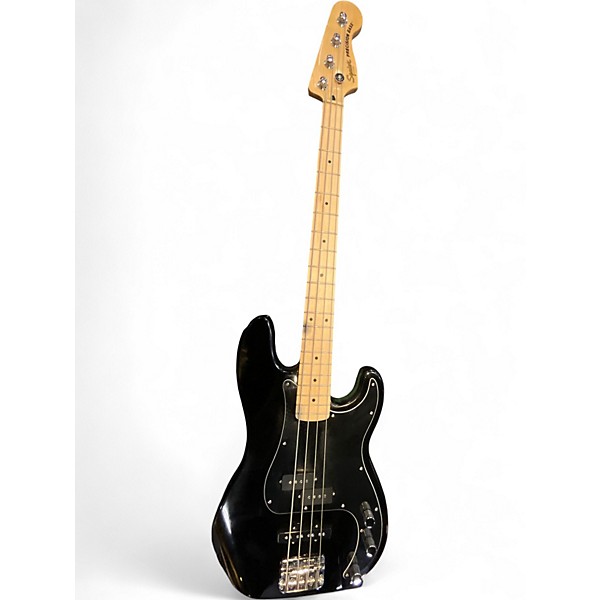 Used Squier Precision Bass Black Electric Bass Guitar