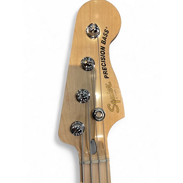 Used Squier Precision Bass Black Electric Bass Guitar