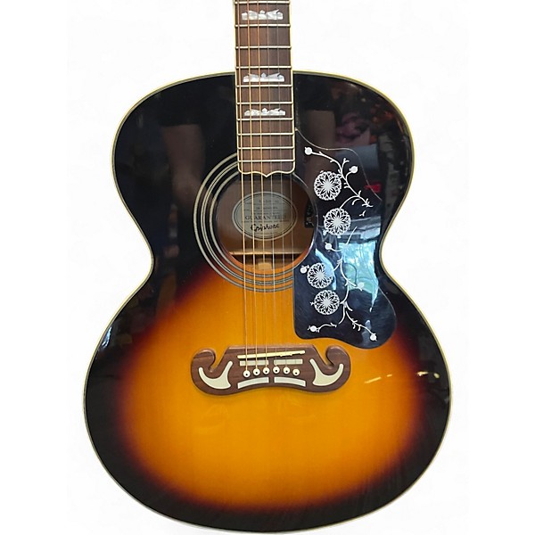 Used Epiphone EJ200 Vintage Sunburst Acoustic Guitar
