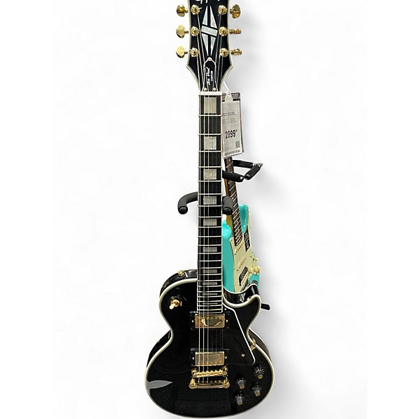Used Epiphone Les Paul Custom Black Solid Body Electric Guitar