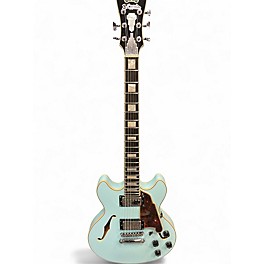 Used D'Angelico PREMIER MINI DC Blue Hollow Body Electric Guitar