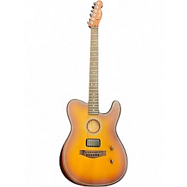 Used Fender ACOUSTASONIC STANDARD TELECASTER Honey Burst Acoustic Electric Guitar