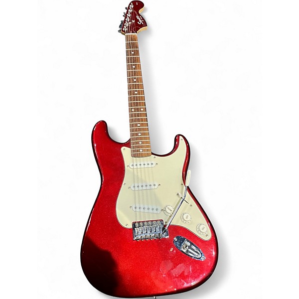 Used Squier Affinity Stratocaster Candy Apple Red Solid Body Electric Guitar