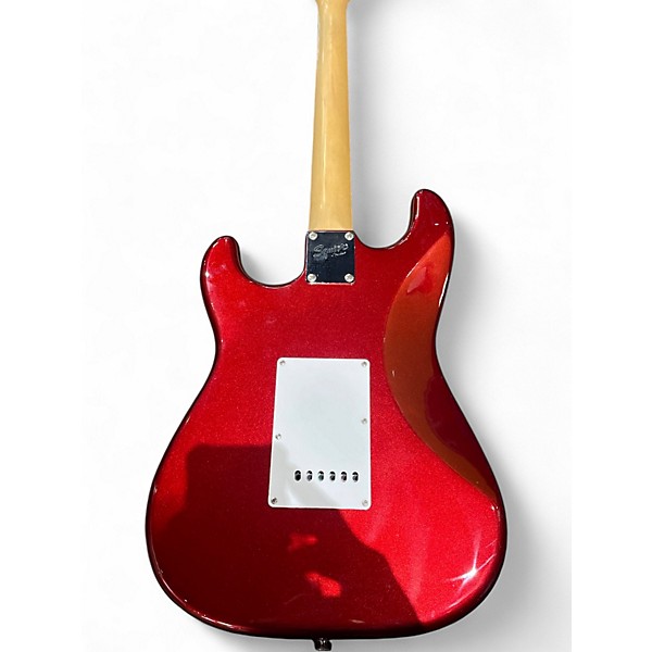 Used Squier Affinity Stratocaster Candy Apple Red Solid Body Electric Guitar
