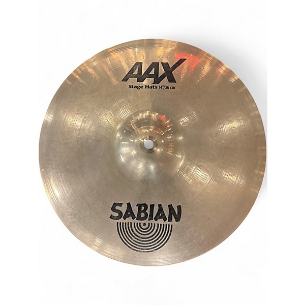 Used SABIAN 14in AAX Stage Hi Hat Pair Cymbal