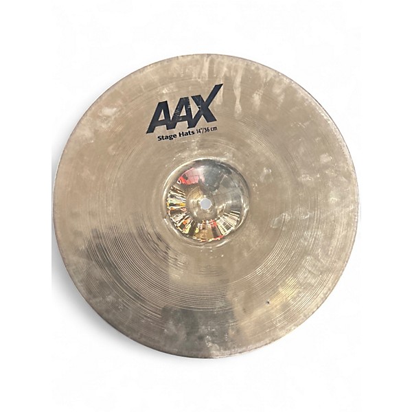 Used SABIAN 14in AAX Stage Hi Hat Pair Cymbal