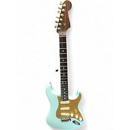 Used Fender American Professional Stratocaster with Rosewood Neck Daphne Blue Solid Body Electric Guitar