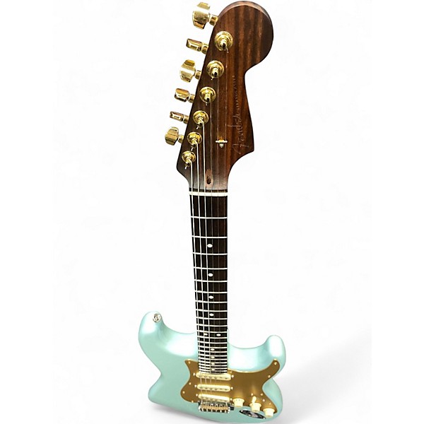 Used Fender American Professional Stratocaster with Rosewood Neck Daphne Blue Solid Body Electric Guitar