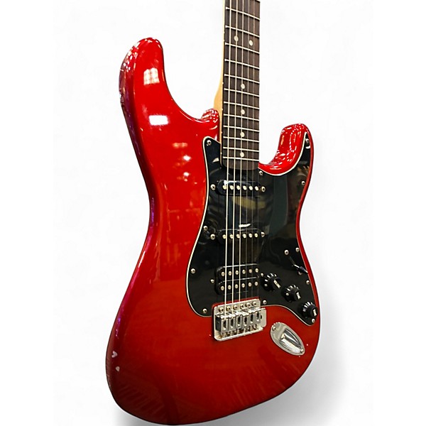 Used 2012 Squier Affinity Stratocaster Candy Apple Red Solid Body Electric Guitar
