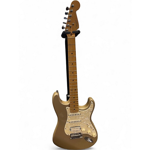 Used Fender USA Lone Star Stratocaster Shoreline Gold Solid Body Electric Guitar
