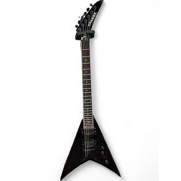 Used Kramer DAVE MUSTANE VANGUARD Black Solid Body Electric Guitar