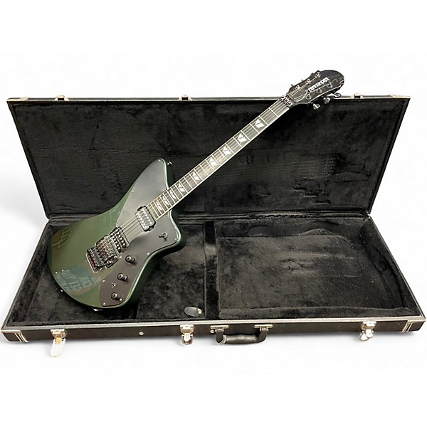 Used Fernandes Vertigo Elite  green and black Solid Body Electric Guitar