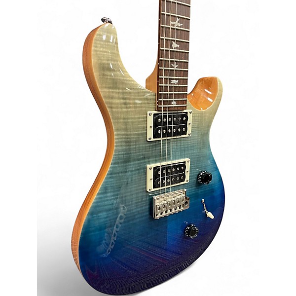 Used PRS SE Custom 24 Trans Blue Solid Body Electric Guitar