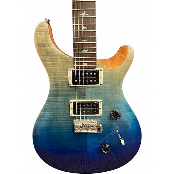 Used PRS SE Custom 24 Trans Blue Solid Body Electric Guitar