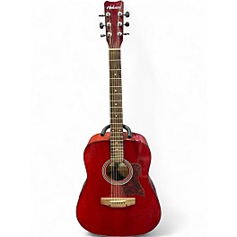 Used Hohner HW 300G Red Acoustic Guitar