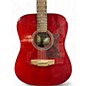 Used Hohner HW 300G Red Acoustic Guitar
