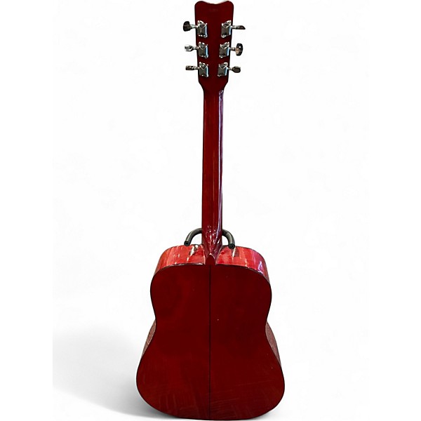 Used Hohner HW 300G Red Acoustic Guitar