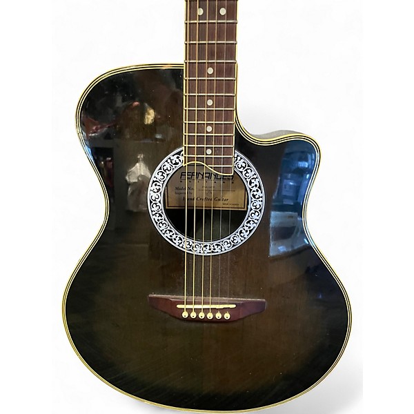 Used Fernandes FAA-400 Natural Burst Acoustic Electric Guitar