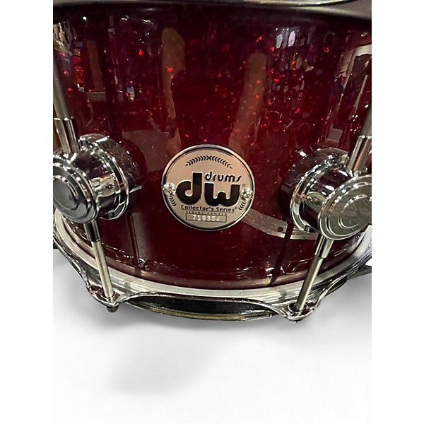 Used 2023 DW 14in Collector's Series purple core Candy Apple Red Metallic Drum