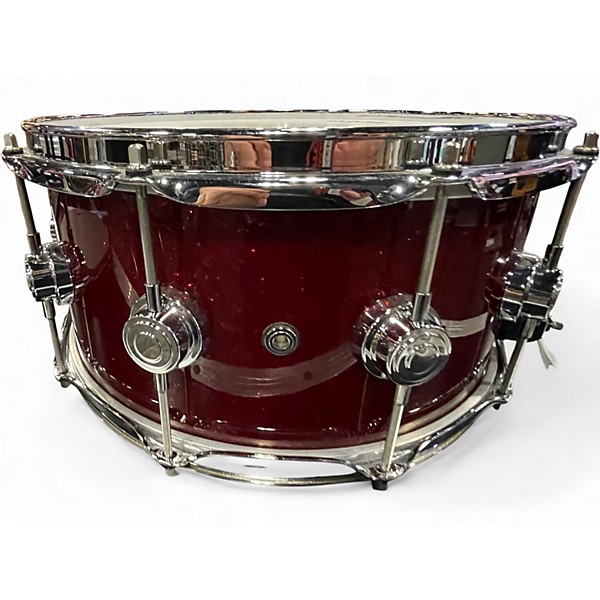 Used 2023 DW 14in Collector's Series purple core Candy Apple Red Metallic Drum